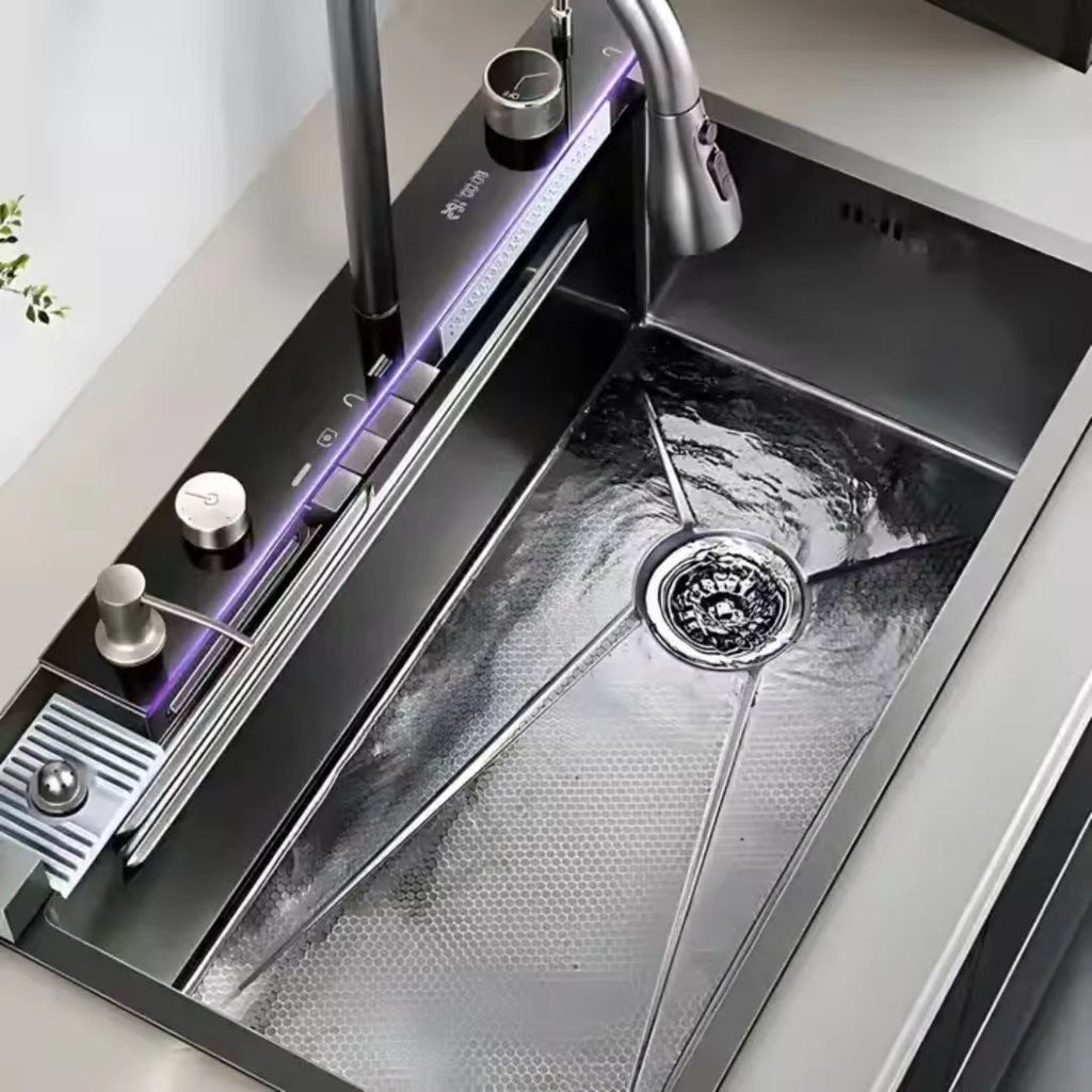 Évier Intelligent Multijet — Design Gunmetal