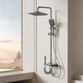 Colonne de Douche Thermostatique Intelligente — Gris Gunmetal Brossé