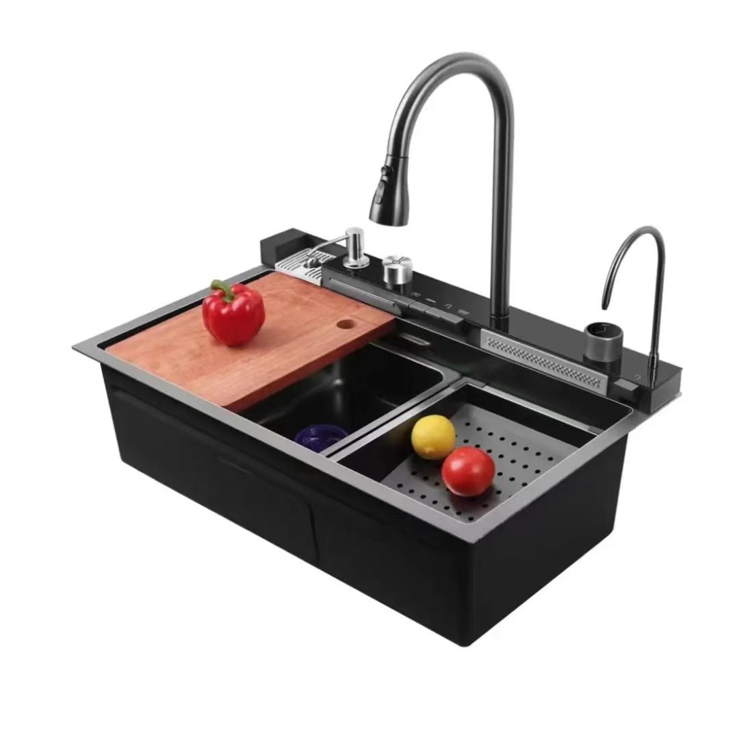 Évier Intelligent Multijet — Design Gunmetal